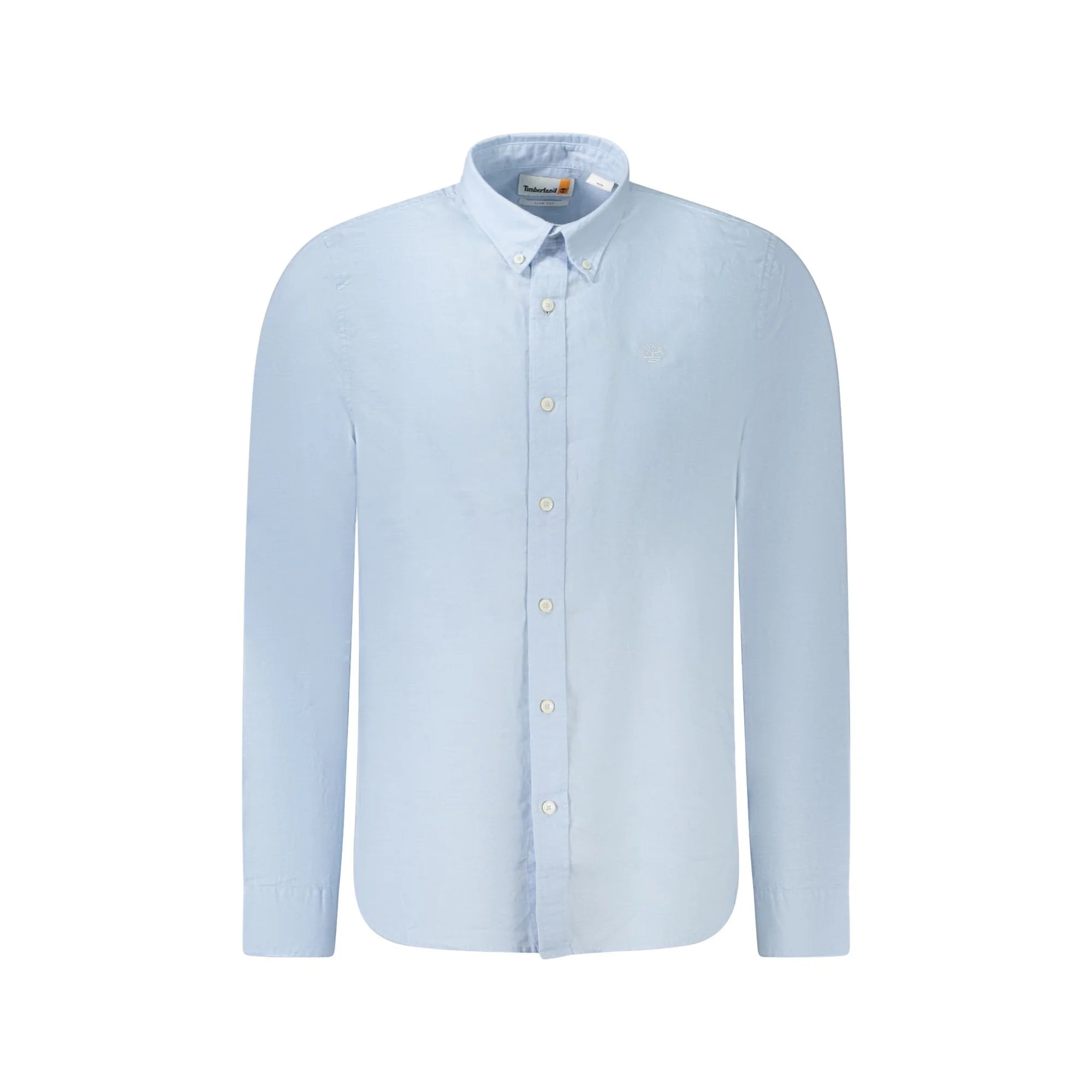 Timberland Camicia Maniche Lunghe Uomo Azzurra Ricamo Camicie Azzurro - foto prodotto